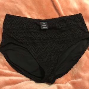 High-Rise Crochet Bikini Bottoms